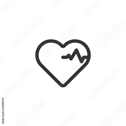 heartbeat icon vector illustration for website and graphic design