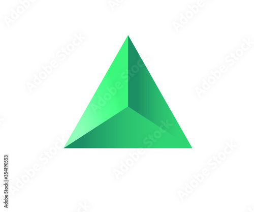 abstract green triangle