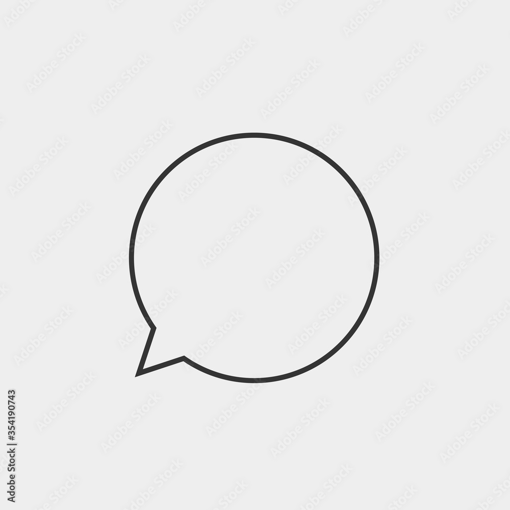 chat bubble icon vector illustration for website and graphic design chat bubble icon vector illustration for website and graphic design