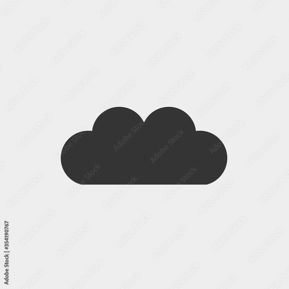 cloud icon vector illustration for website and graphic design cloud icon vector illustration for website and graphic design