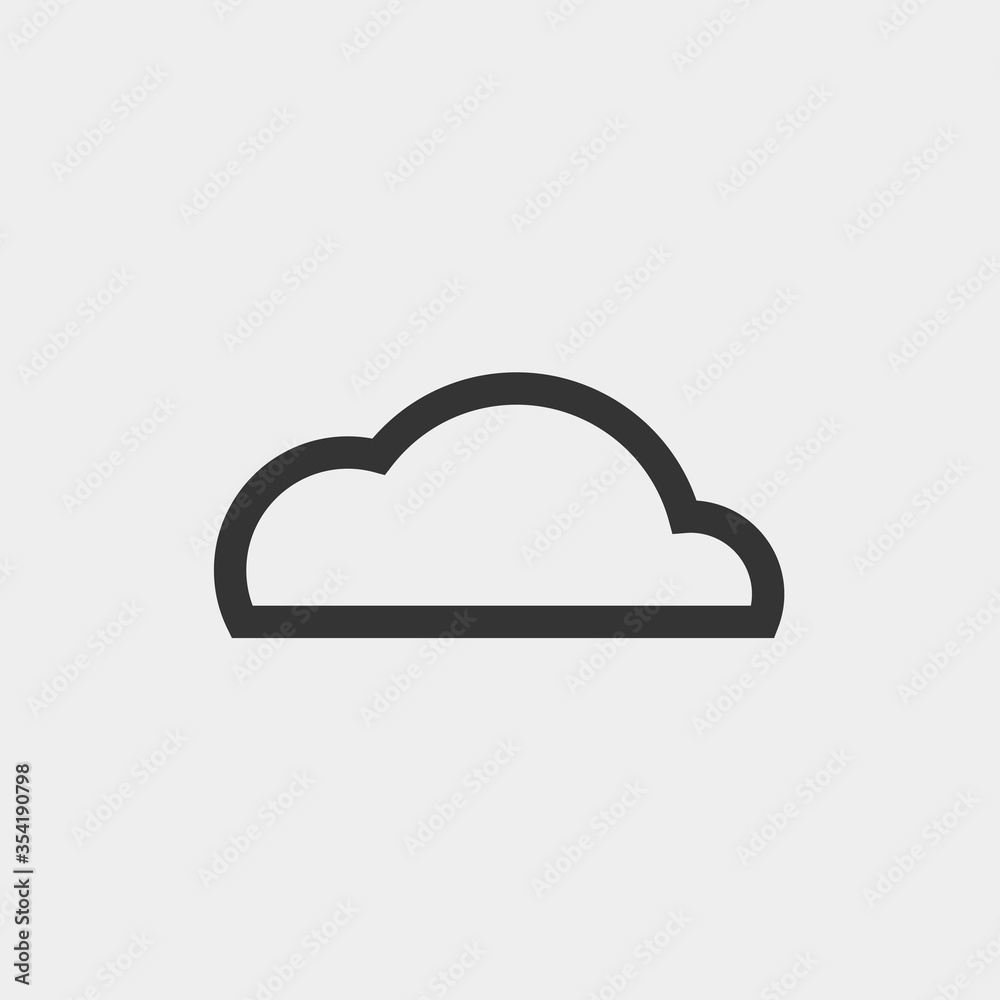 cloud icon vector illustration for website and graphic design cloud icon vector illustration for website and graphic design