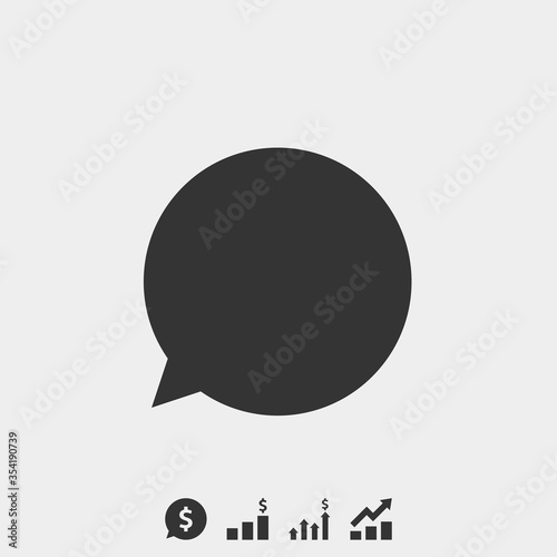 chat bubble icon vector illustration for website and graphic design