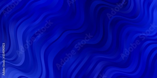 Light BLUE vector backdrop with curves. Colorful illustration in abstract style with bent lines. Pattern for websites, landing pages.