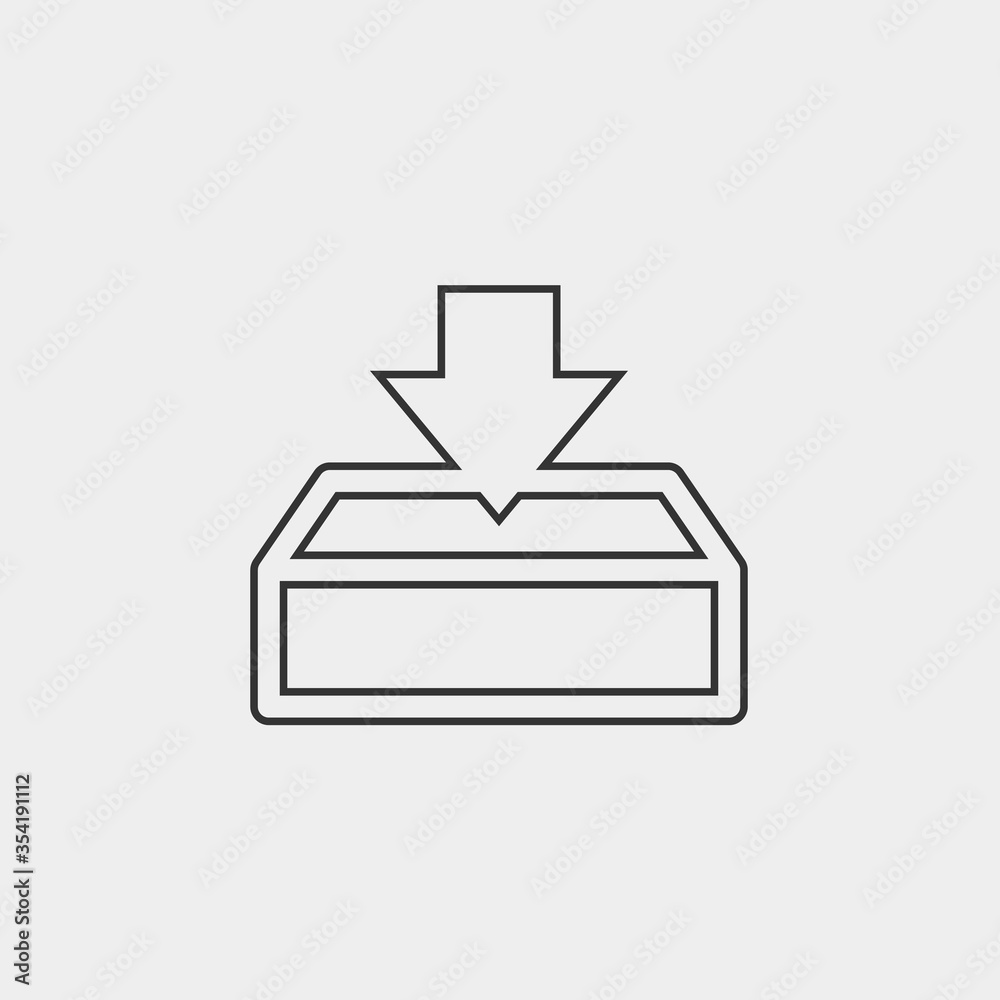 download icon vector illustration for website and graphic design download icon vector illustration for website and graphic design