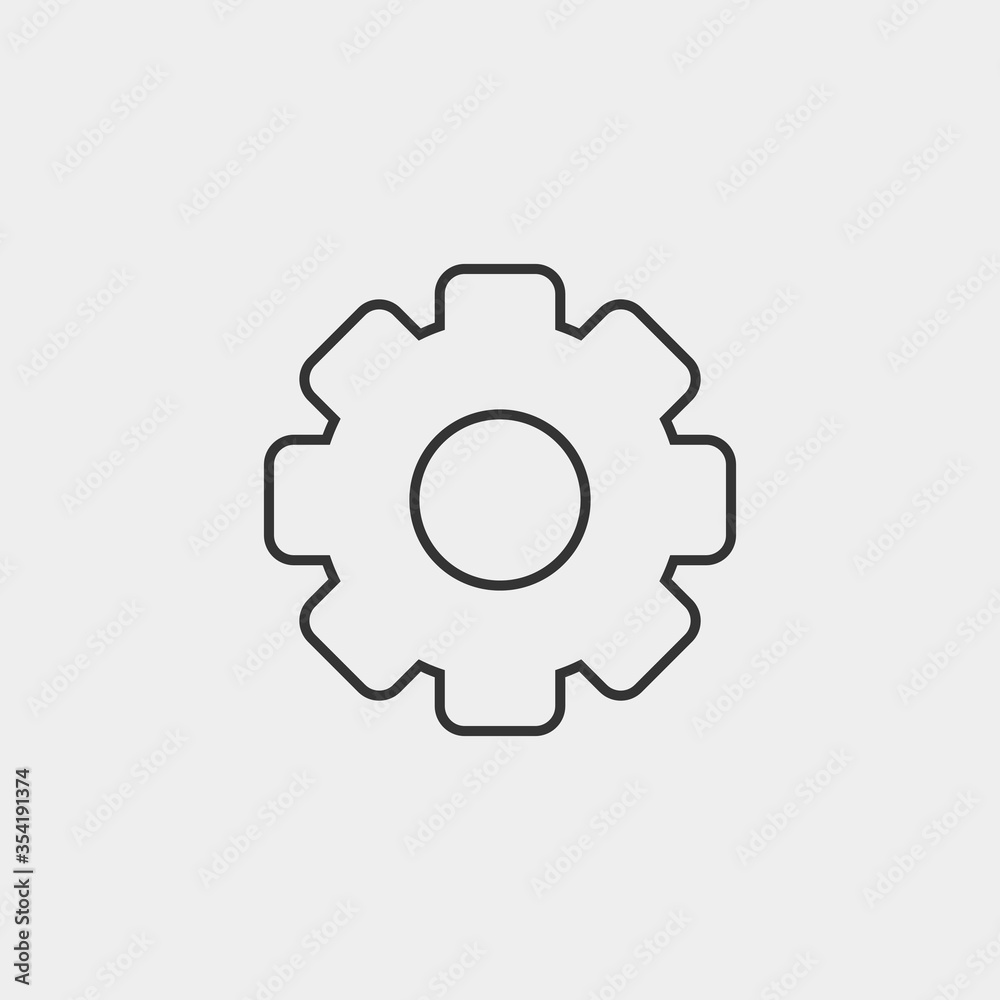 gear settings icon vector illustration for website and graphic design gear settings icon vector illustration for website and graphic design