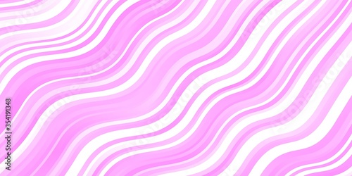 Light Pink vector pattern with lines. Colorful illustration in abstract style with bent lines. Smart design for your promotions.