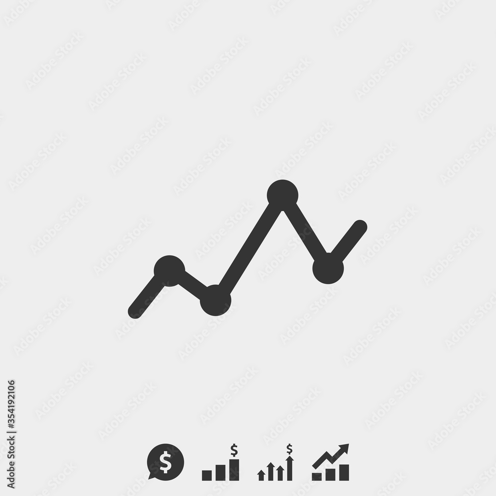 line graph icon vector illustration for website and graphic design line graph icon vector illustration for website and graphic design