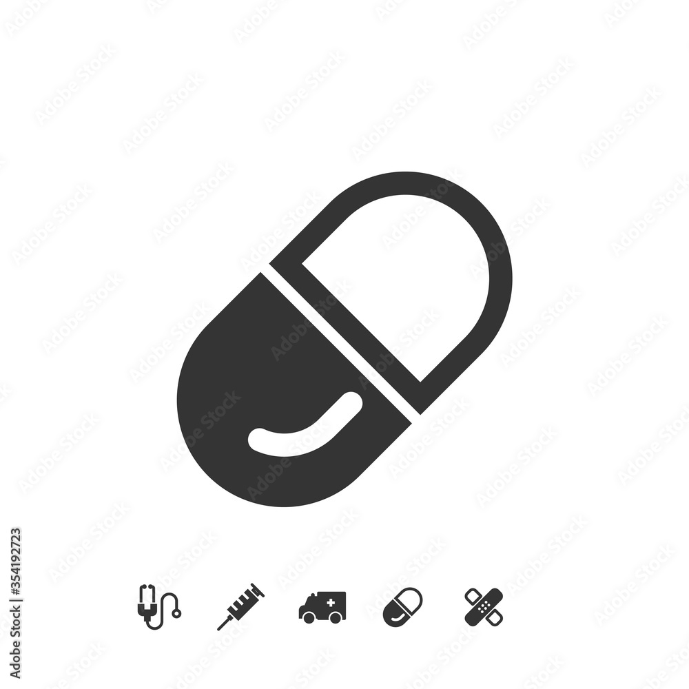 pill medicine icon vector illustration for website and graphic design pill medicine icon vector illustration for website and graphic design