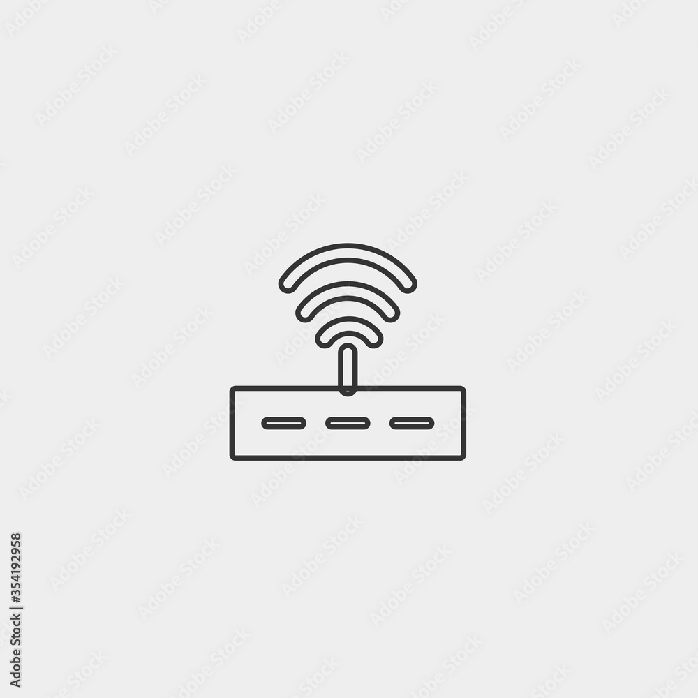 internet router icon vector illustration for website and graphic design internet router icon vector illustration for website and graphic design