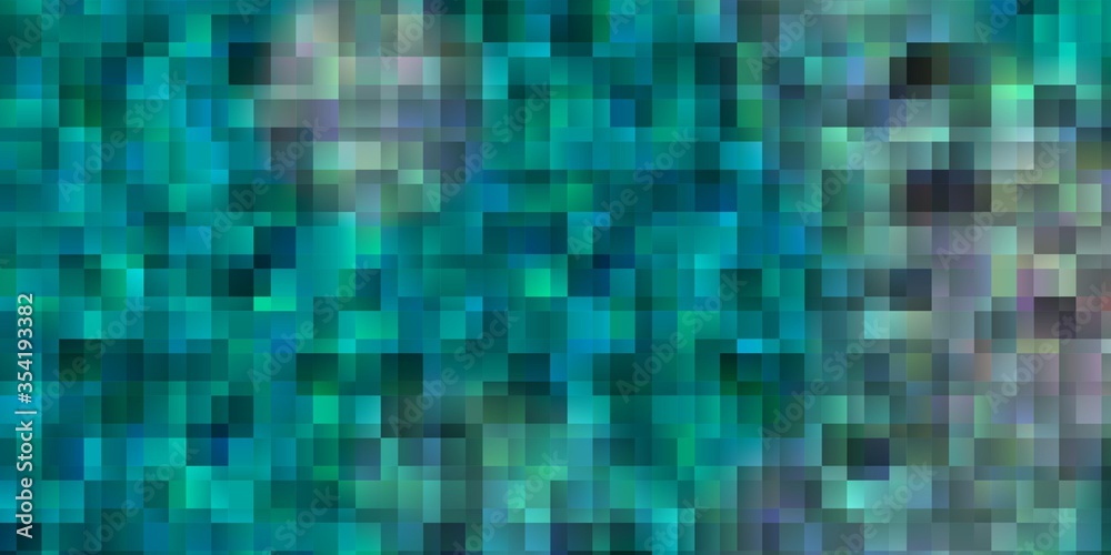 Light Blue, Green vector texture in rectangular style.