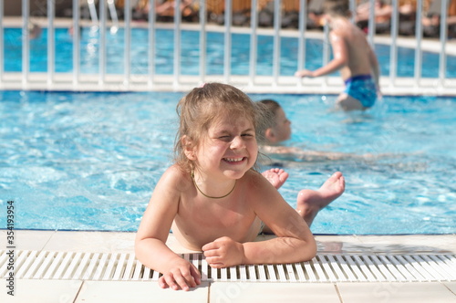 girl in the pool