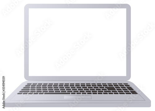 Illustration of computer screen frame