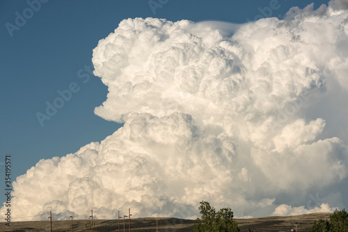 Thunderstorm over the High Plains;  nr Cheyenne, Wyoming photo