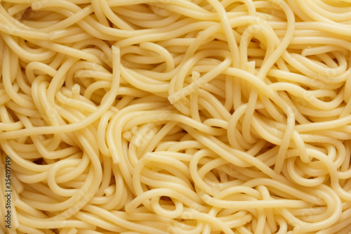 Spaghetti ingredient on top view food