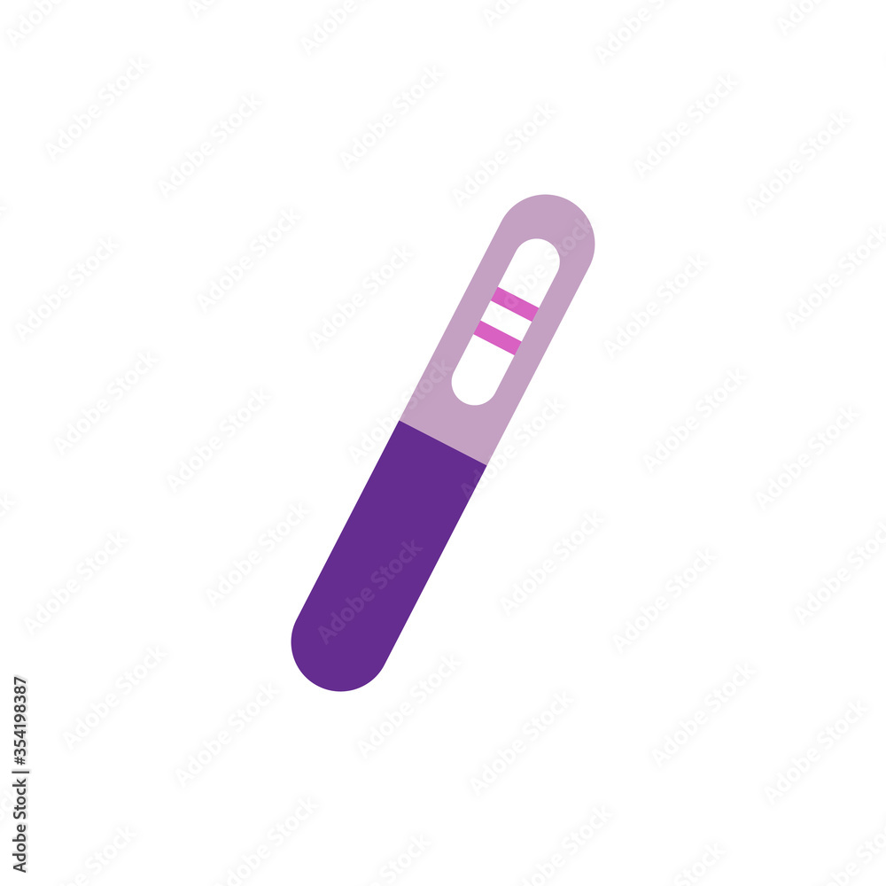 pregnancy test flat icon, vector illustration