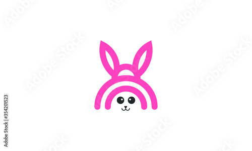 Rabbit vector Logo template and animal icon design © Creativegms