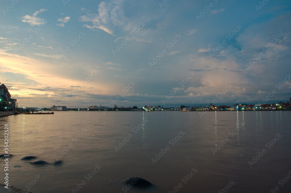 The Jami Mosque, the oldest and historic mosque in Pontianak City, the edge of the Kapuas River The Jami Mosque, the oldest and historic mosque in Pontianak City, the edge of the Kapuas River