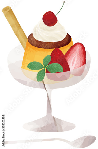 pudding,プリン,パフェ,デザート