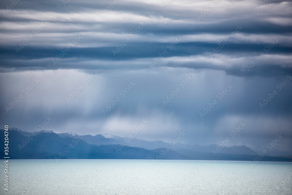 fog over the lake