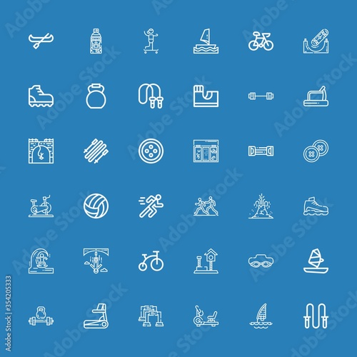 Editable 36 active icons for web and mobile