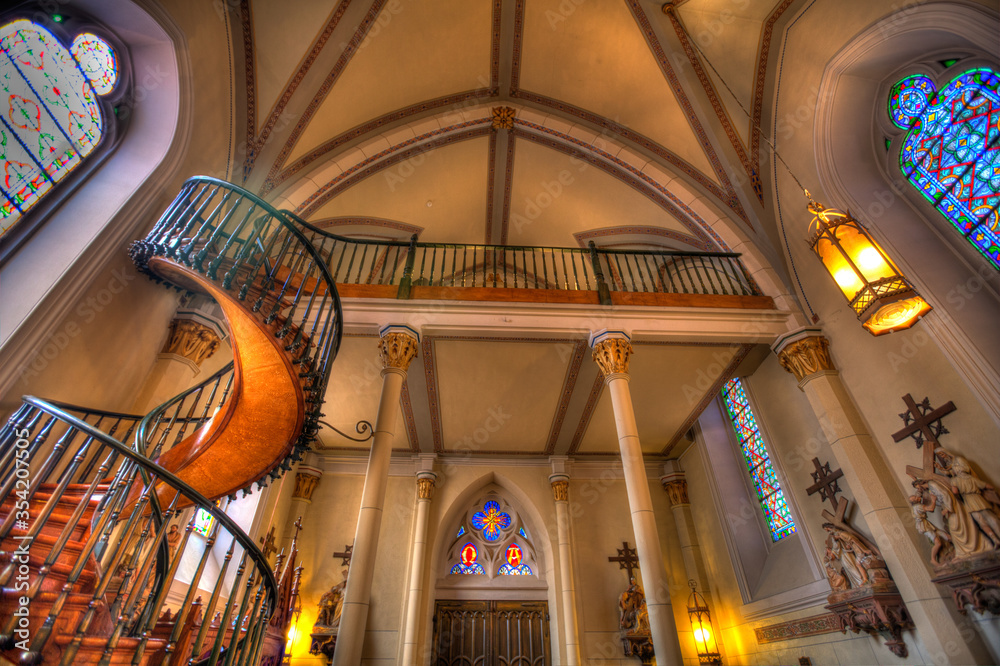 Obraz premium The Miraculous Staircase of The Loretto Chapel