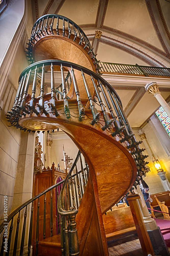 Naklejka premium The Miraculous Staircase of The Loretto Chapel