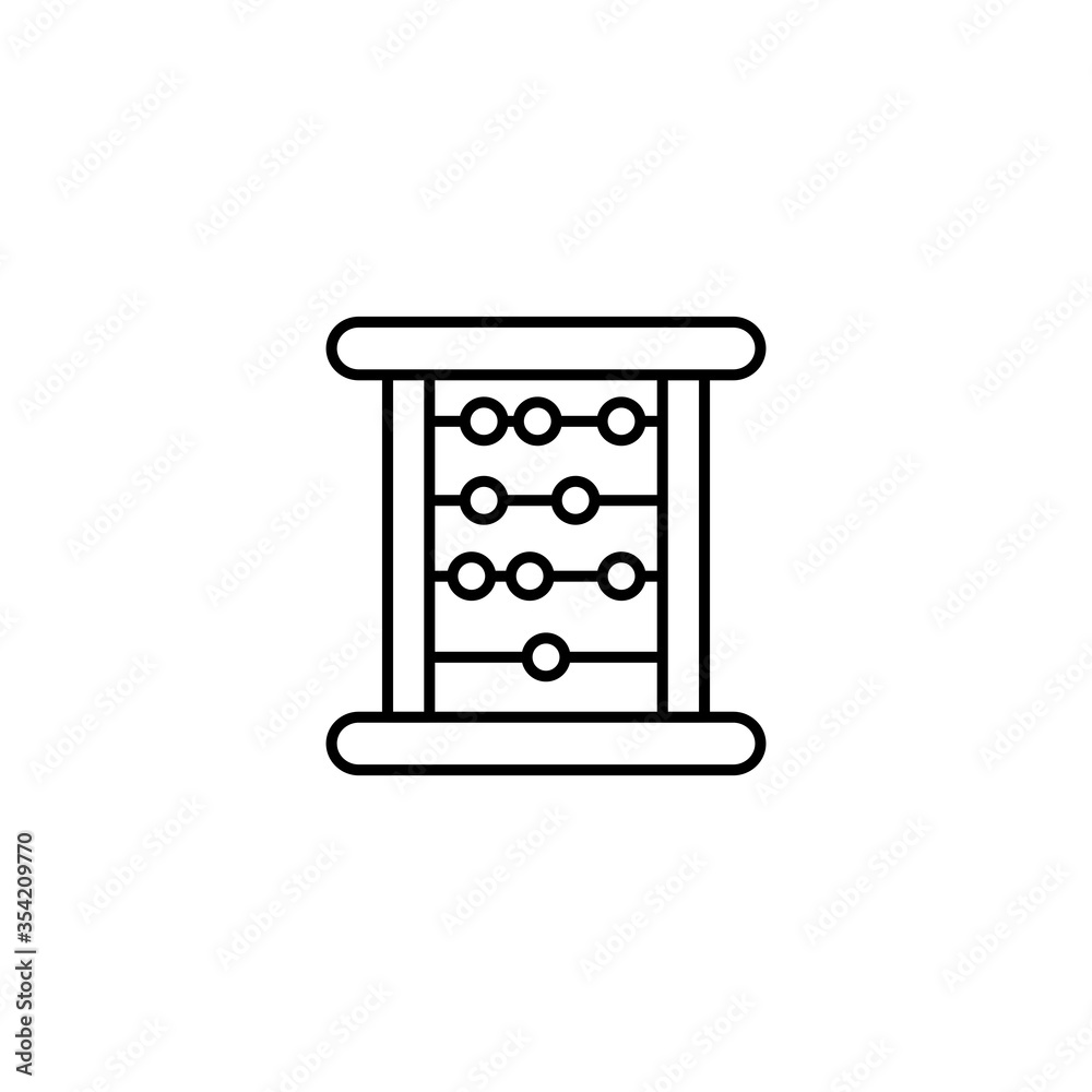 Abacus Icon Vector Design Template