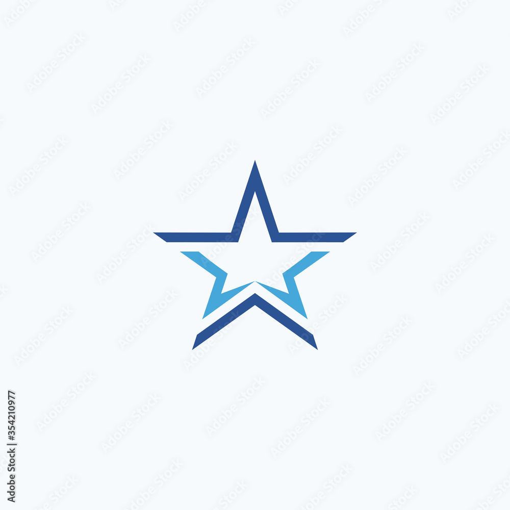 Star logo design template vector Star logo design template vector