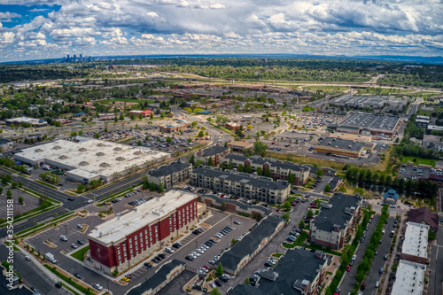 Aerial View of the Denver Suburb of Arvada