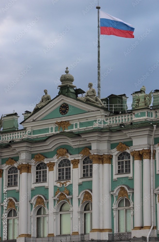Russian flag in Saint Petersburg