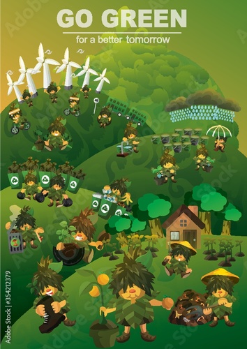 Go green concept