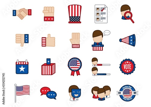 USA election icons