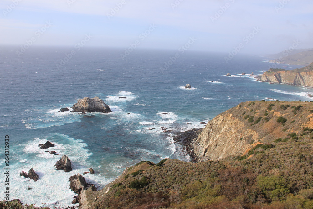 the coast of the pacific ocean