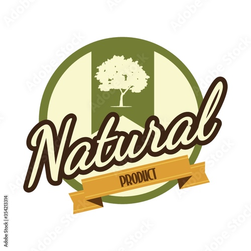 Natural product label