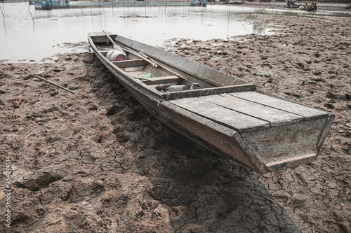 Close up ship, Crisis drought conditions.