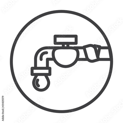 Tap with water drop