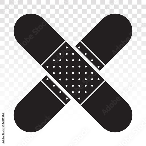 sticking plaster / bandage flat icon for app and website