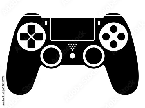 Video game ps4 controller / gamepad flat icons for apps and websites