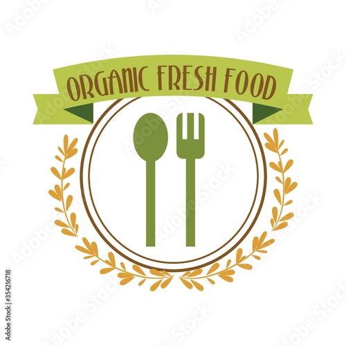 Organic fresh food label