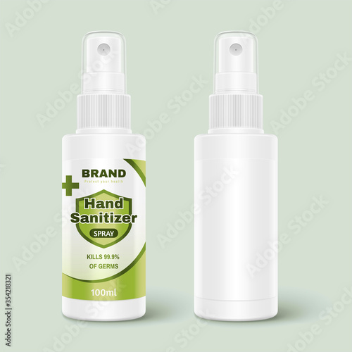 Set of hand sanitizer sprays