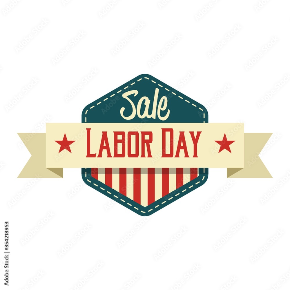 Sale labor day label