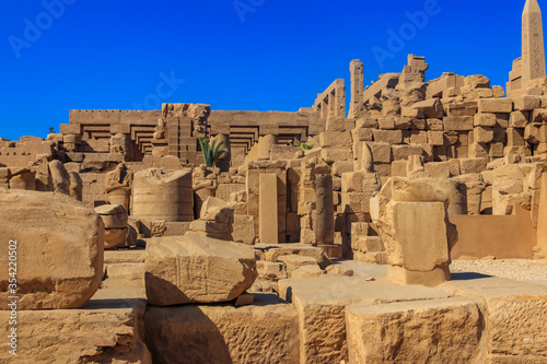 Karnak Temple Complex, commonly known as Karnak comprises a vast mix of decayed temples, chapels, pylons, and other buildings in Luxor, Egypt