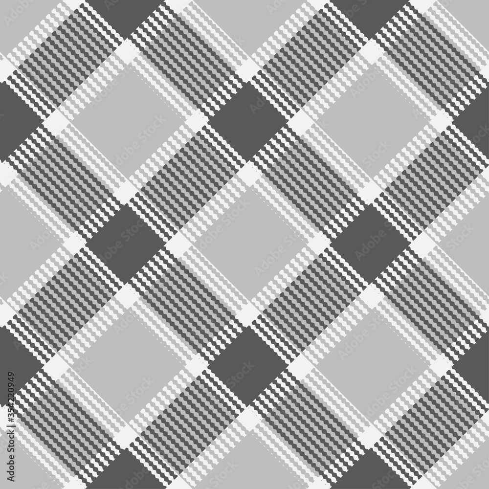Classic checkered black grey pattern tartan. Classic checkered black grey pattern tartan.