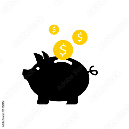 Piggy bank icon