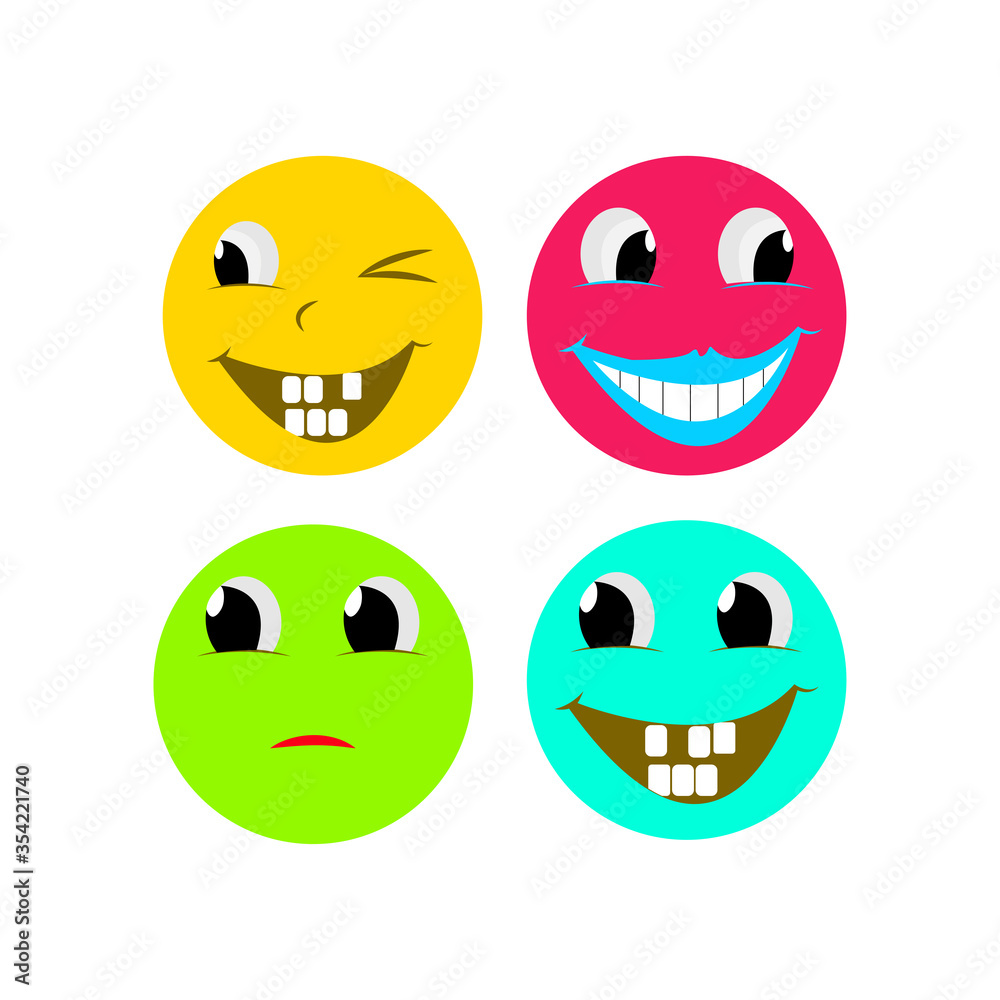 Emoticon expression icon Emoticon expression icon
