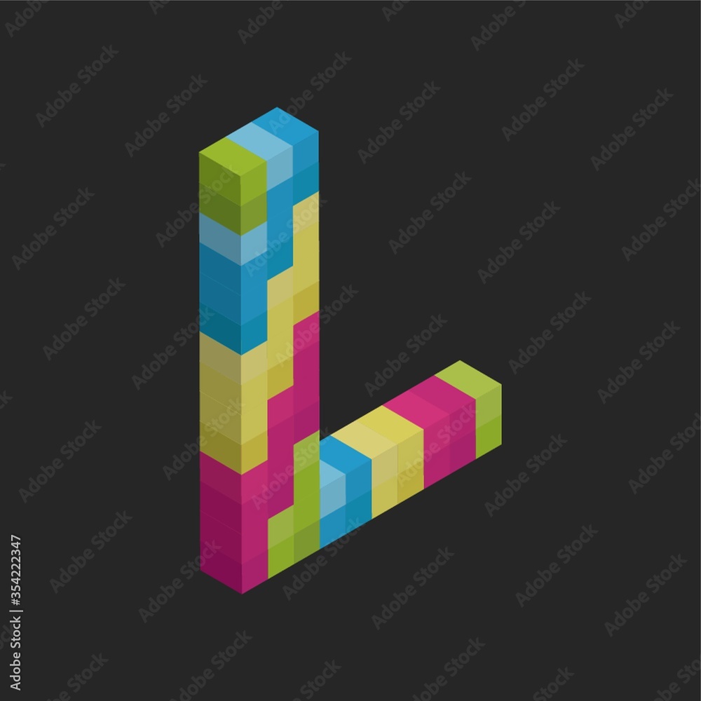 Isometric alphabet L Isometric alphabet L