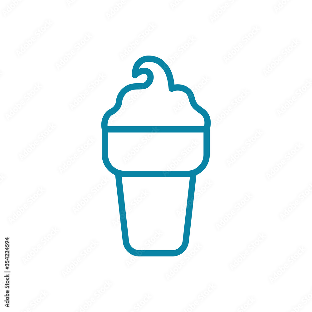 ice cream - food icon vector design template ice cream - food icon vector design template