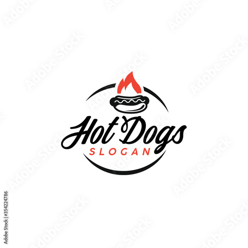 Hot Dogs Logo Design