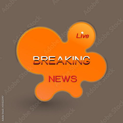 Breaking news created freeform banner