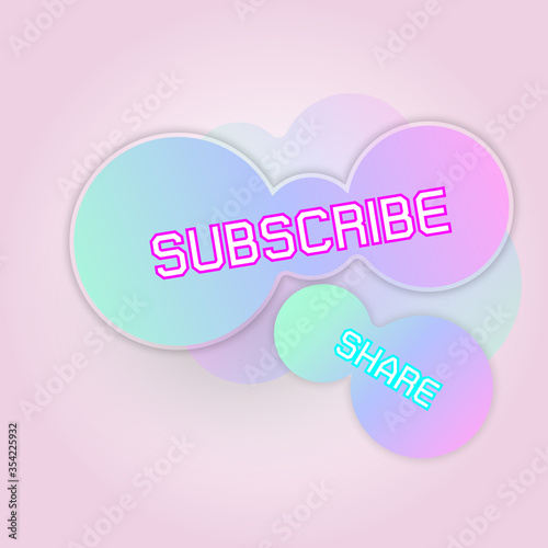 Created gradient freeform subscribe banner